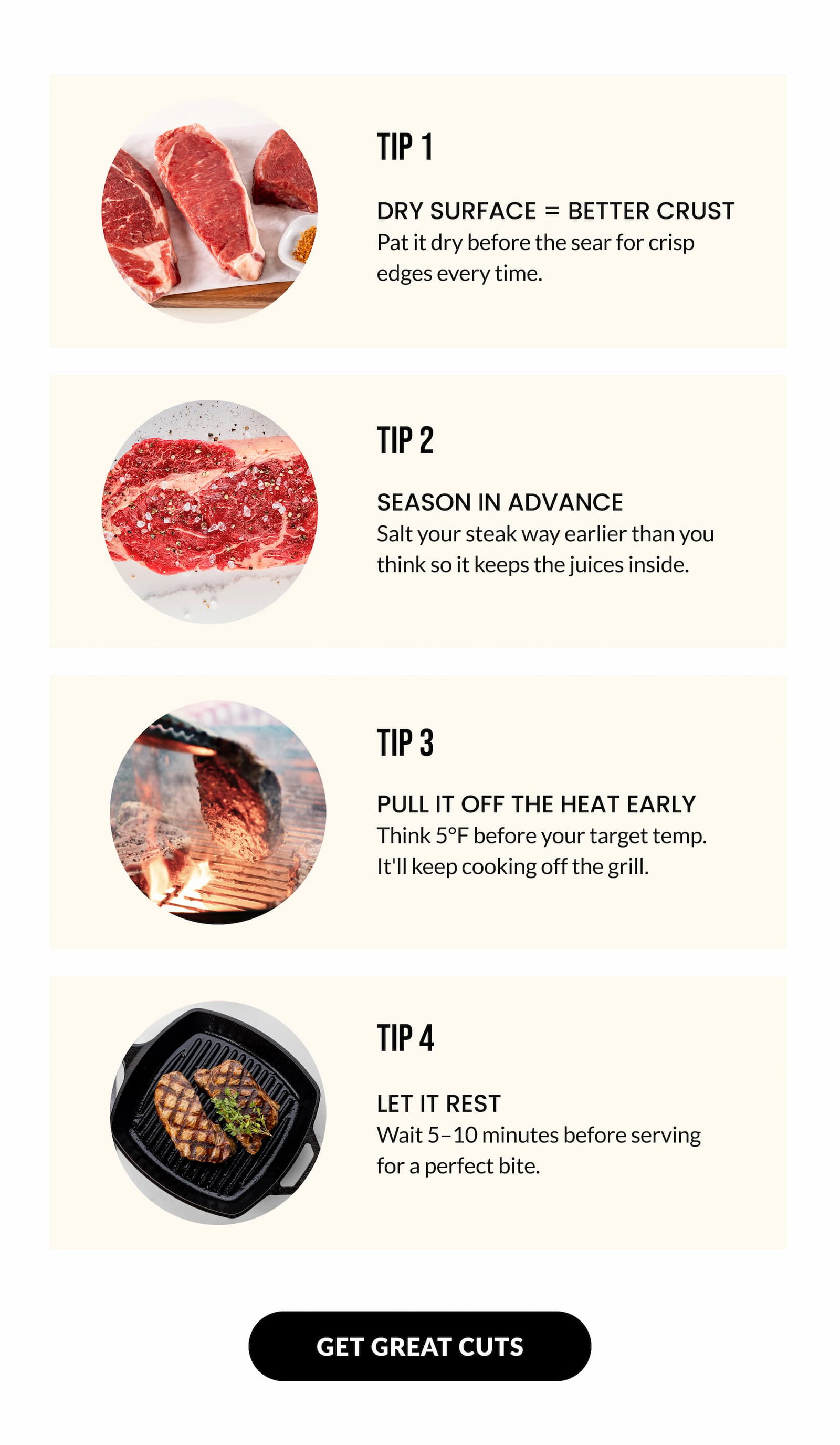 Four tips to enhance your Steak Nights | GET GREAT CUTS