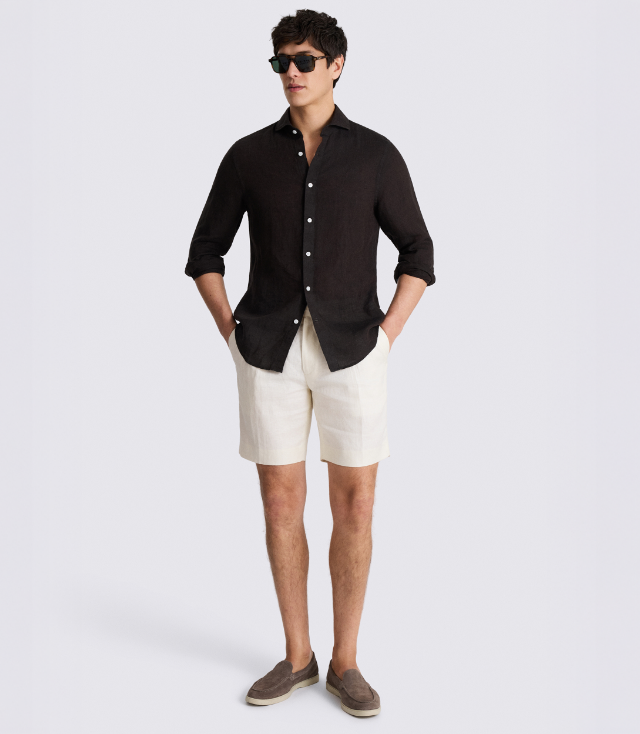 Chocolate Linen Shirt