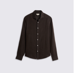 Chocolate Linen Shirt