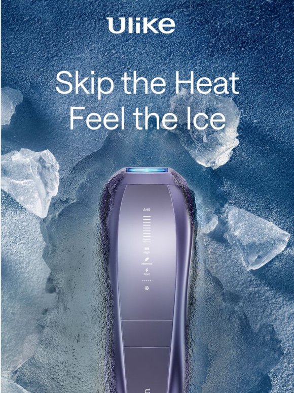 A breath of fresh ice for your skin