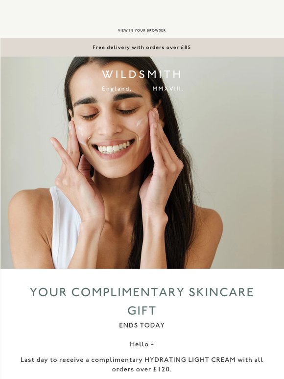 Ends today: Your complimentary £90 gift