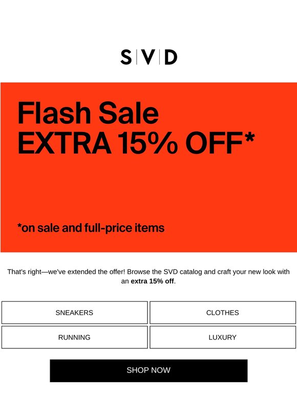 -15% EXTRA 🚀 We're extending the offer!
