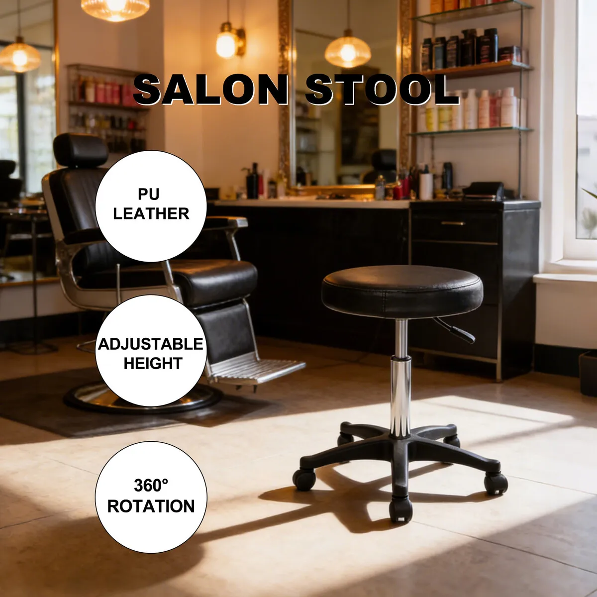 Swivel Salon Stool