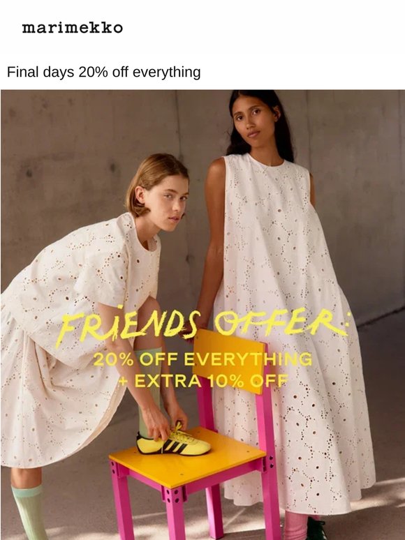 20% off warm weather picks