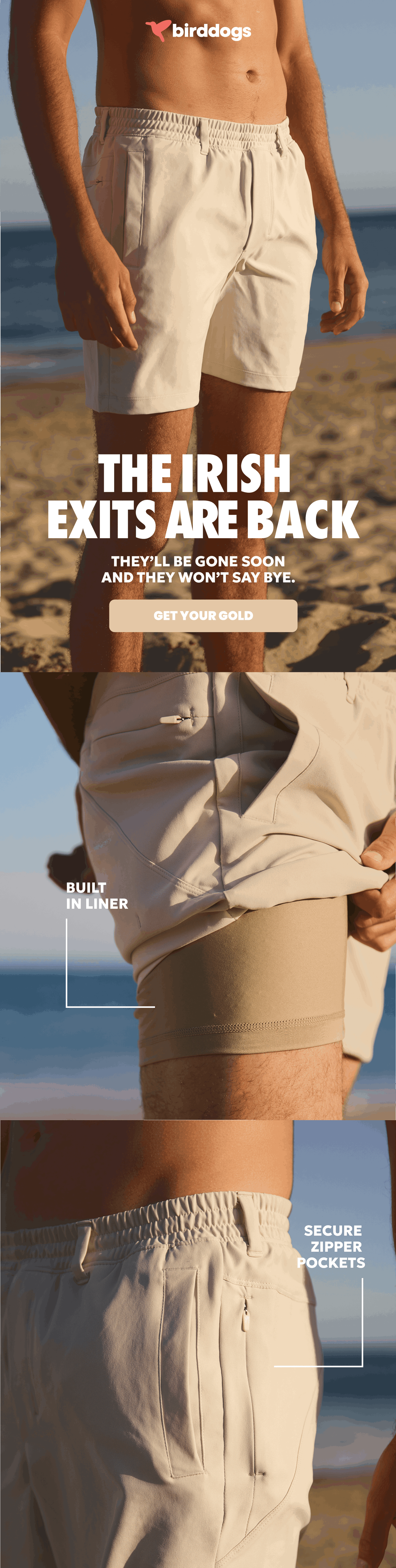 Stone Khaki Shorts Back in Stock