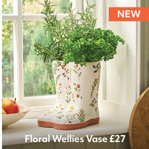 Floral Wellies Vase £27