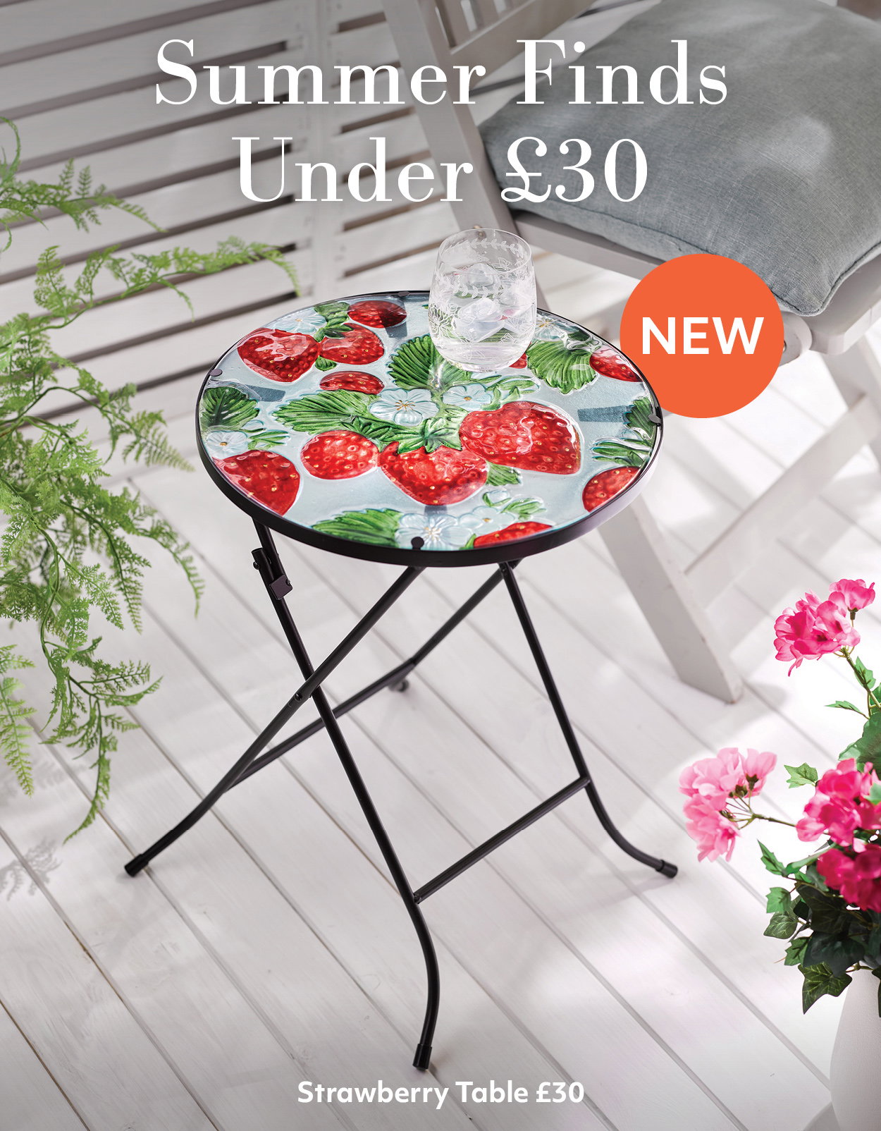 Summer Finds Under £30 | Strawberry Table £30