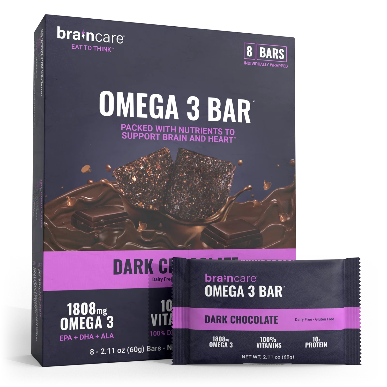Image of Omega 3 Bar® - Dark Chocolate - Box (8 Count)