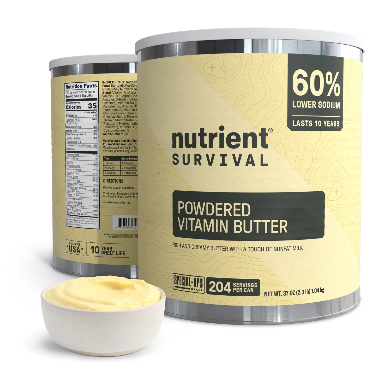 Image of Powdered Vitamin Butter #10 Can