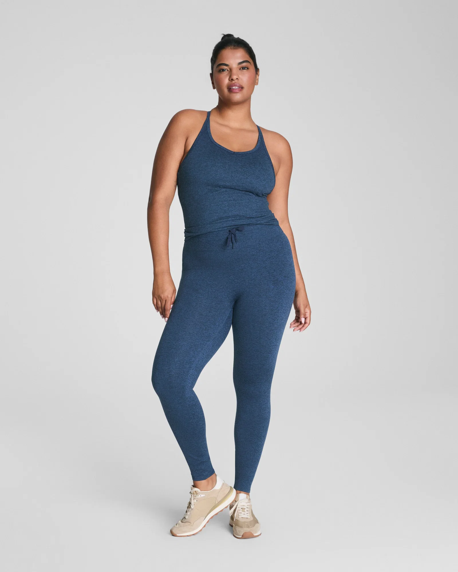 Image of Spanx Women's SPANXsupersmooth® SoftStretch Full-Length Leggings in Timeless Navy / Dark