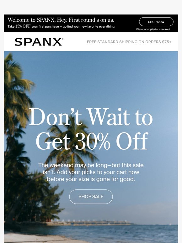 Seriously, don’t snooze on 30% off select styles