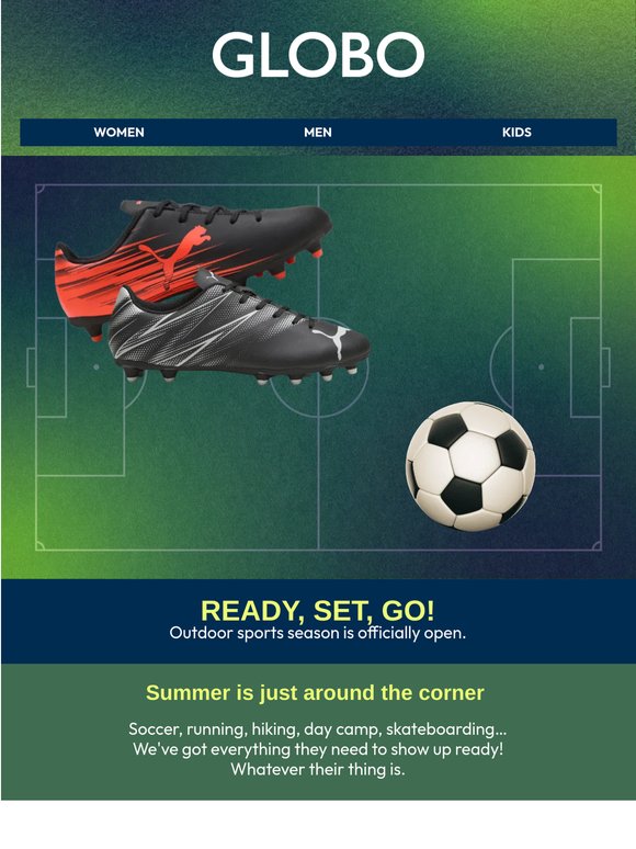 On your marks! Ready? ⚽🏃