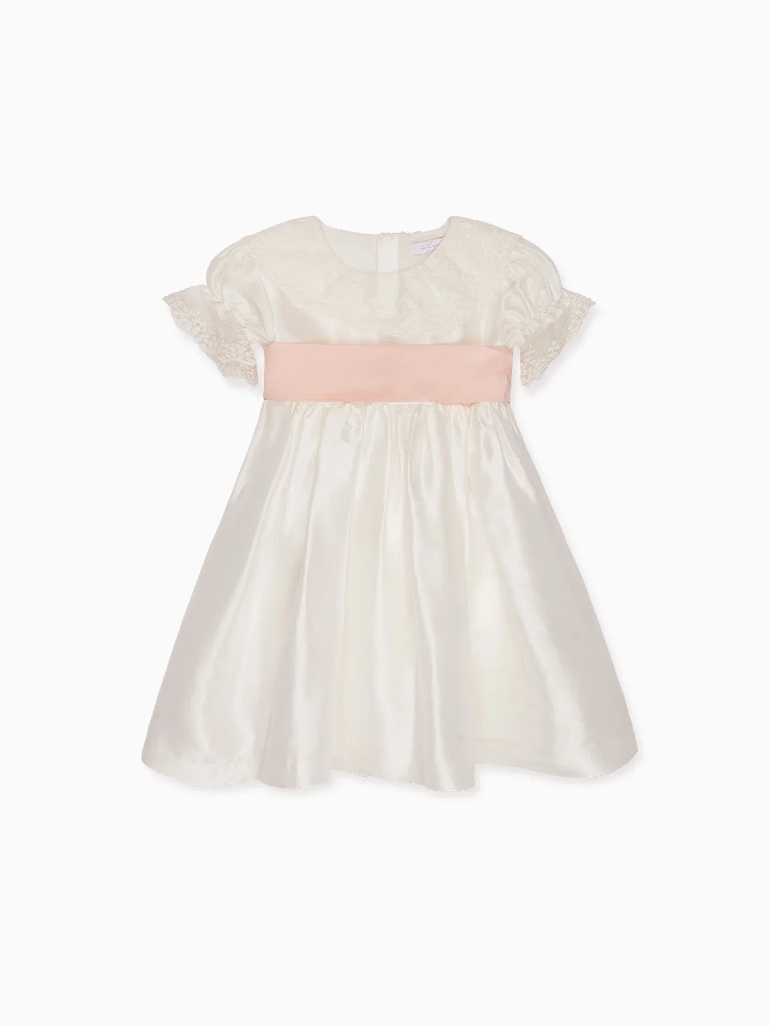Image of Ivory Tabitha Silk Ceremony Girl Dress