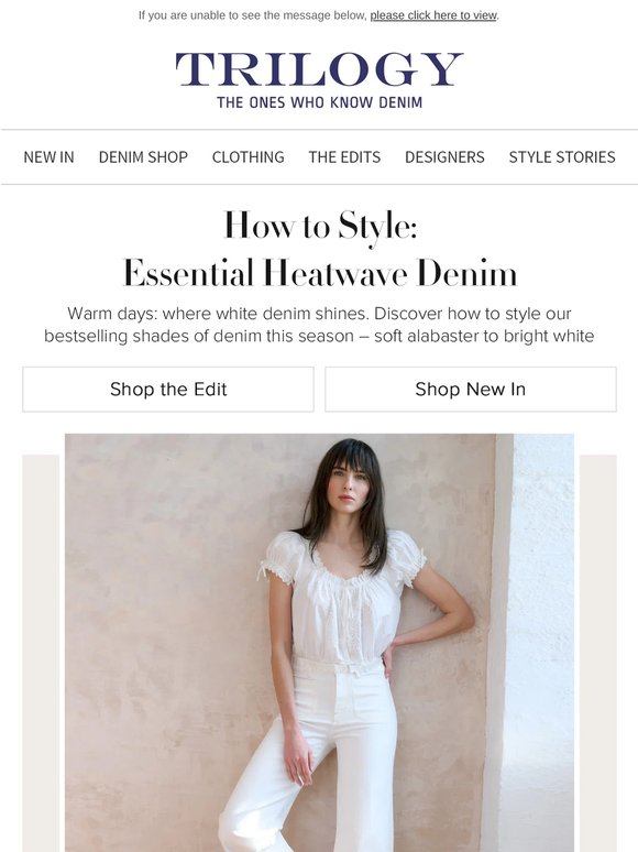 How to Style: Essential Heatwave Denim