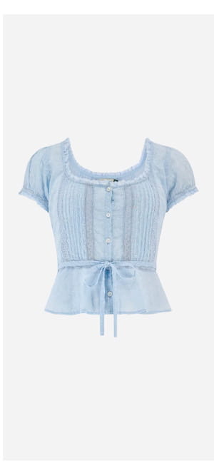 Sandi Top In Powder Blue