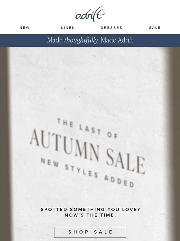 Have you seen what's in the sale?