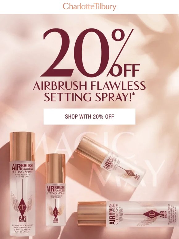20% Off! Including AIRbrush Flawless Setting Spray 🤩