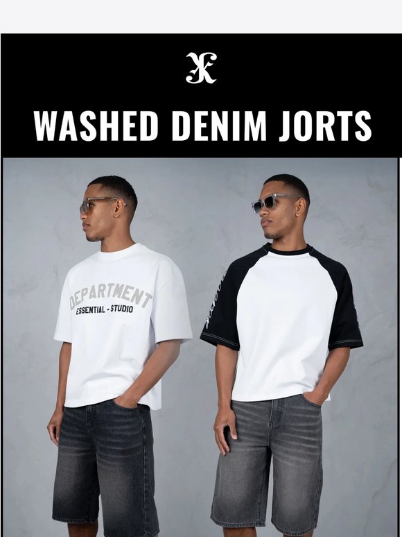 The Washed Denim Jorts have landed
