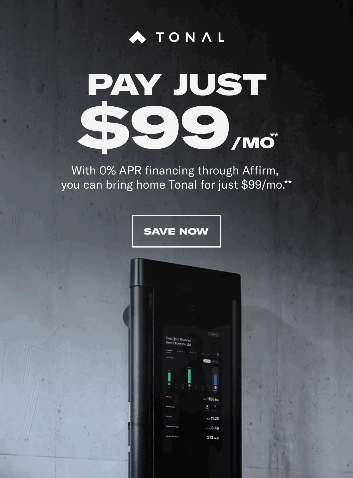 Pay Justo $99/mo**. Save Now