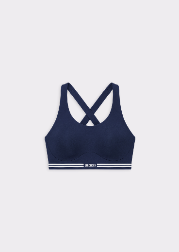 Signature Shape Sports Bra Navy White