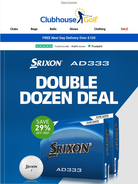 Golf balls | Limited offer on Srixon balls ⛳