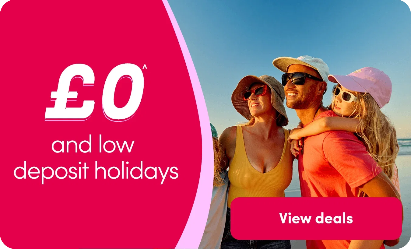 £0 and low deposit holidays