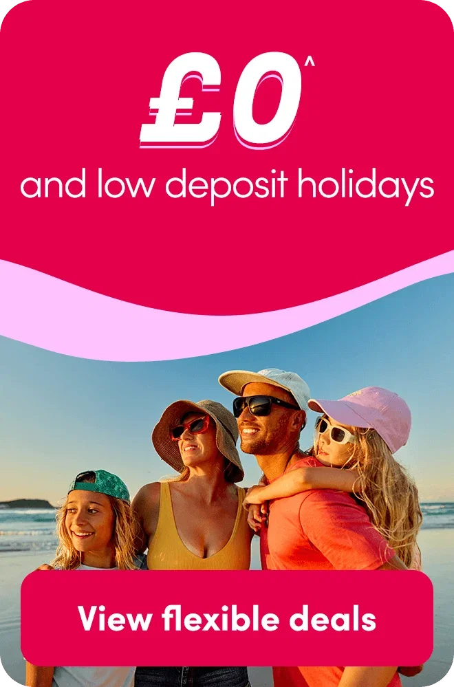 £0 and low deposit holidays
