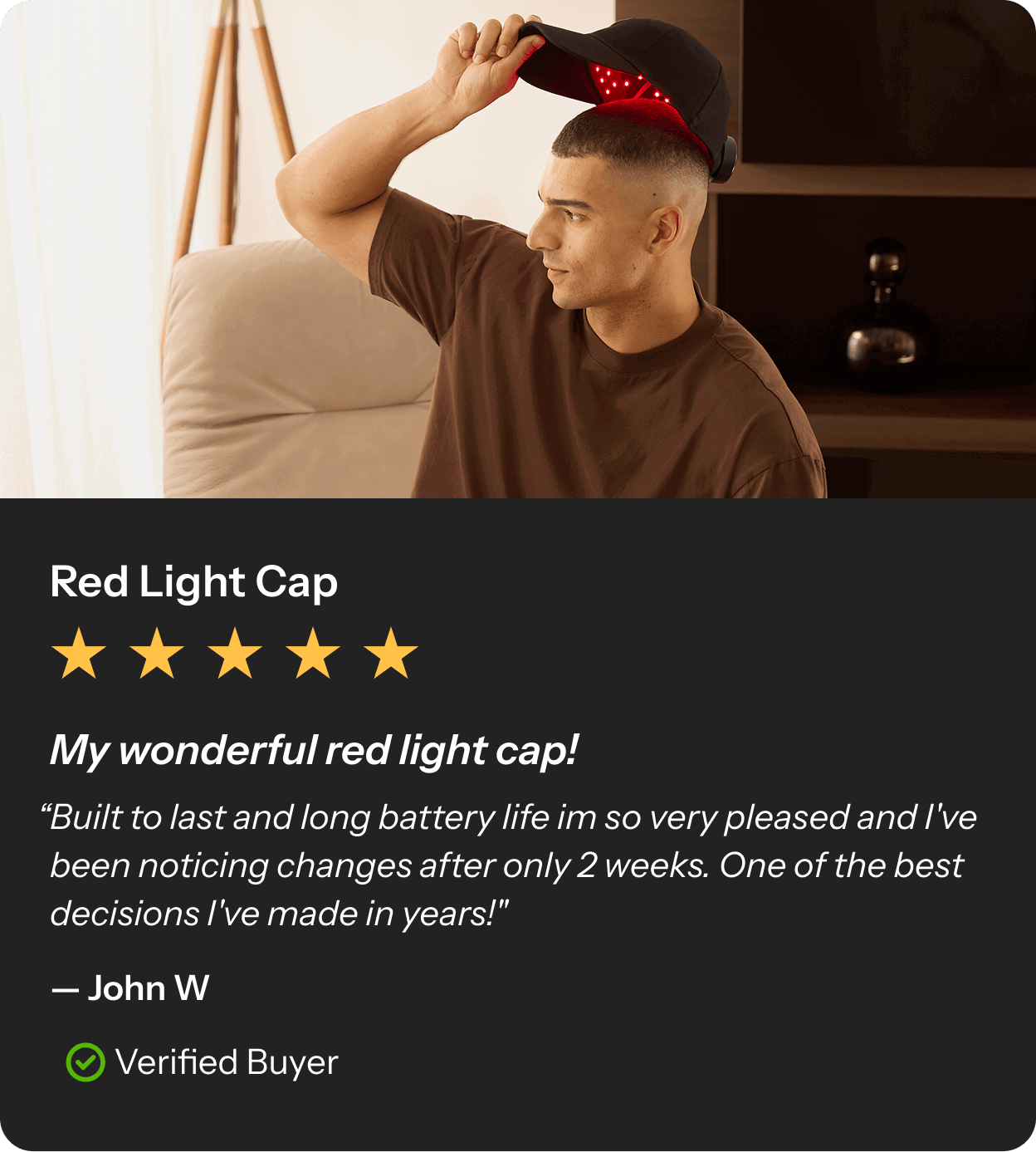 My wonderful red light cap