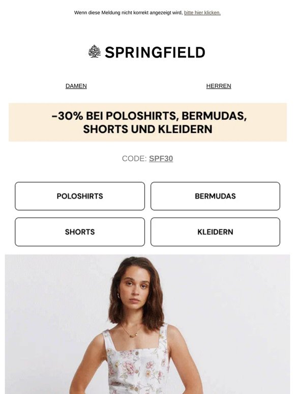 -30% BEI POLOSHIRTS, BERMUDAS, SHORTS UND KLEIDERN