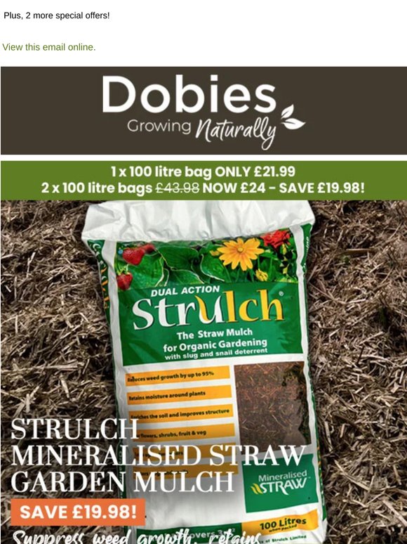 Weed Suppressing Strulch - Customer Favourite!
