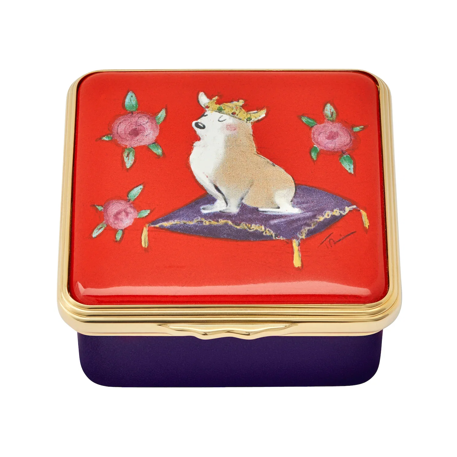 Image of Corgi Enamel Box