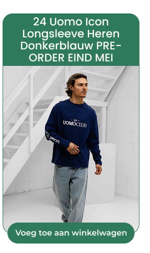 24 Uomo Icon Longsleeve Heren Donkerblauw PRE-ORDER EIND MEI