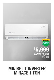 Minisplit Inverter Mirage 1 TON