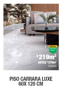 Piso Carrara Luxe 60x 120 cm