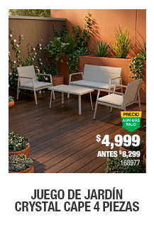 Juego de jardín 4 piezas