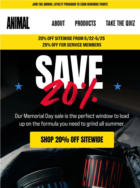 Load up on your favorite formulas with 20% off
