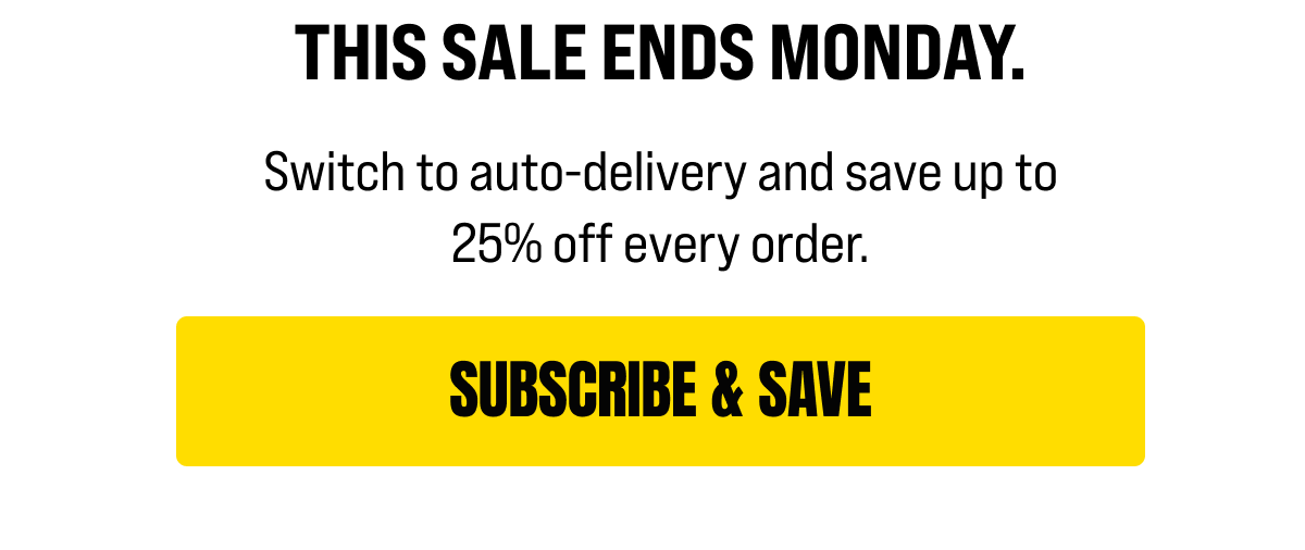 This sale ends Monday. 