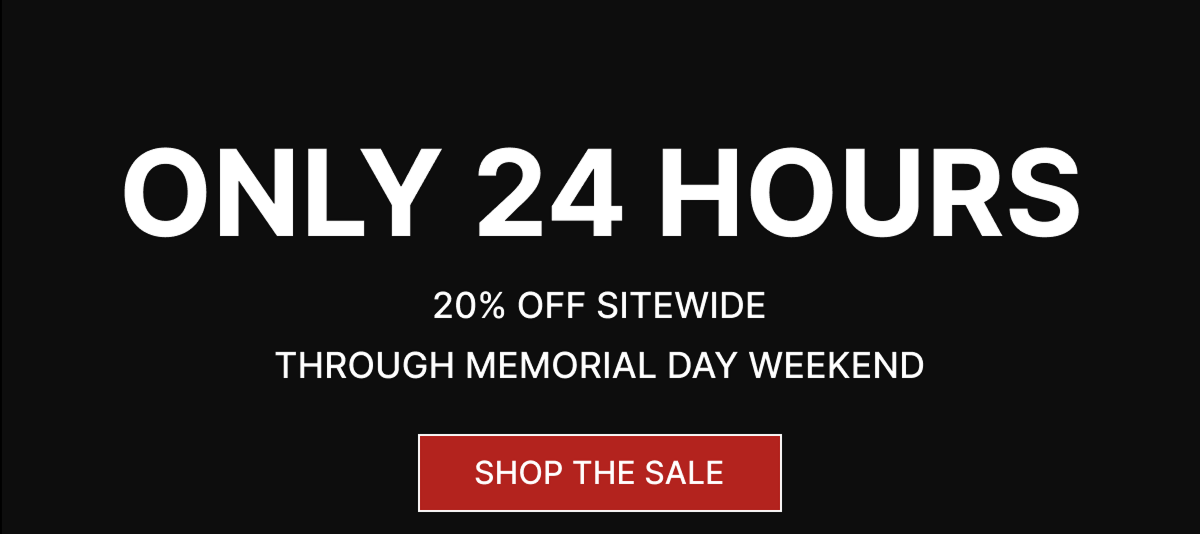 Memorial day sale - Save 20% off Sitewide 