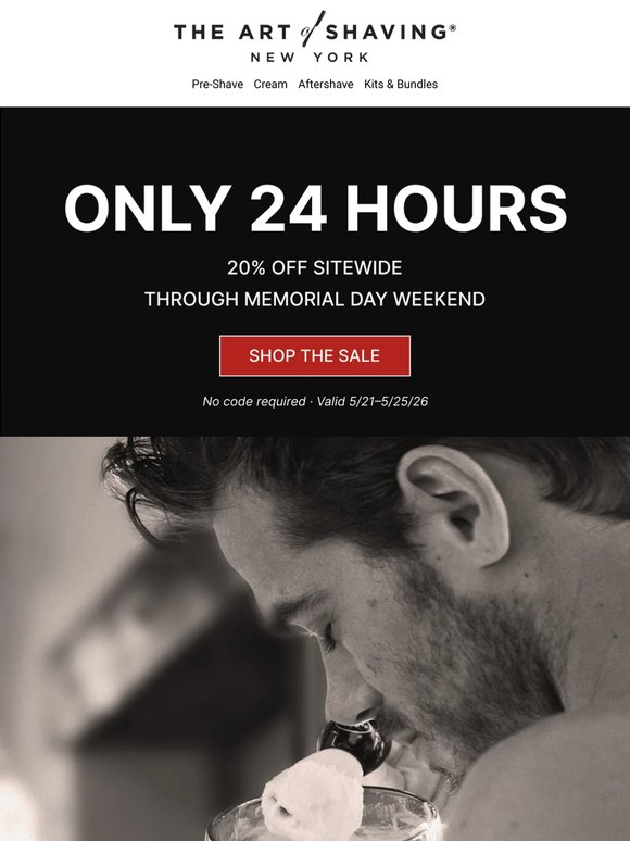 24 hours left. 20% off ends tomorrow.