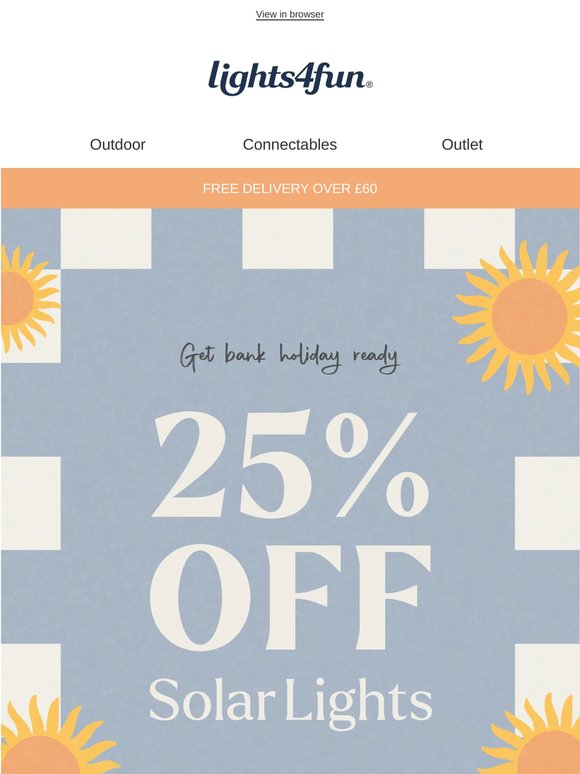 ☀️ Final call to save 25% off Solar Lights!