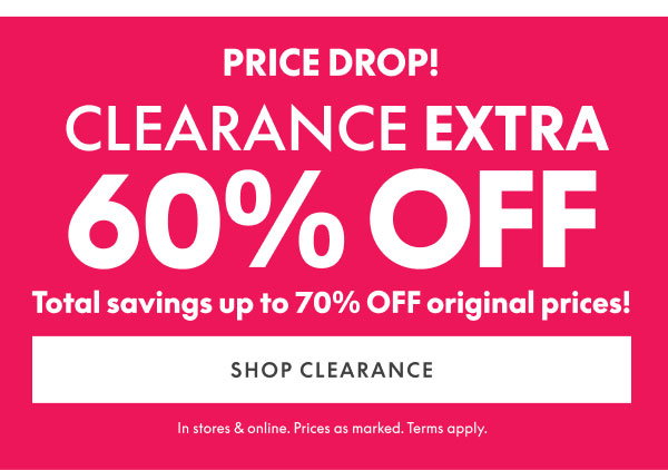 60% Off Clearance