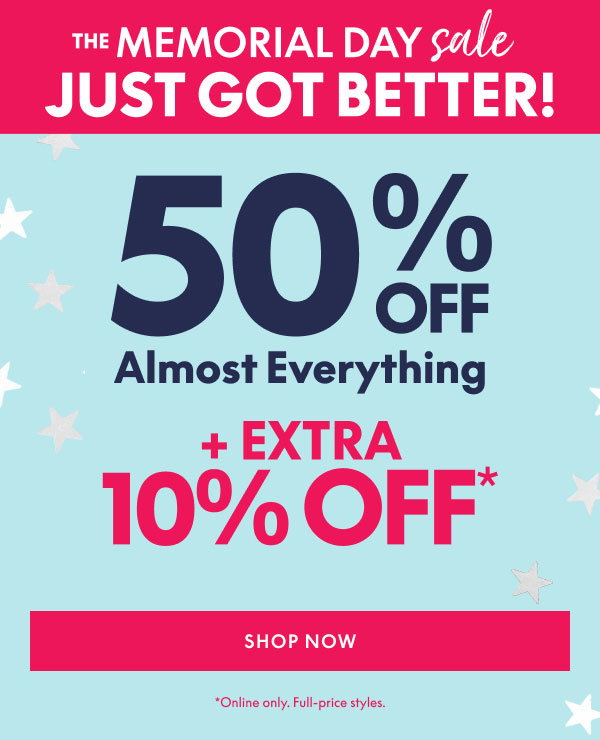 50% Off + Extra 10% Off