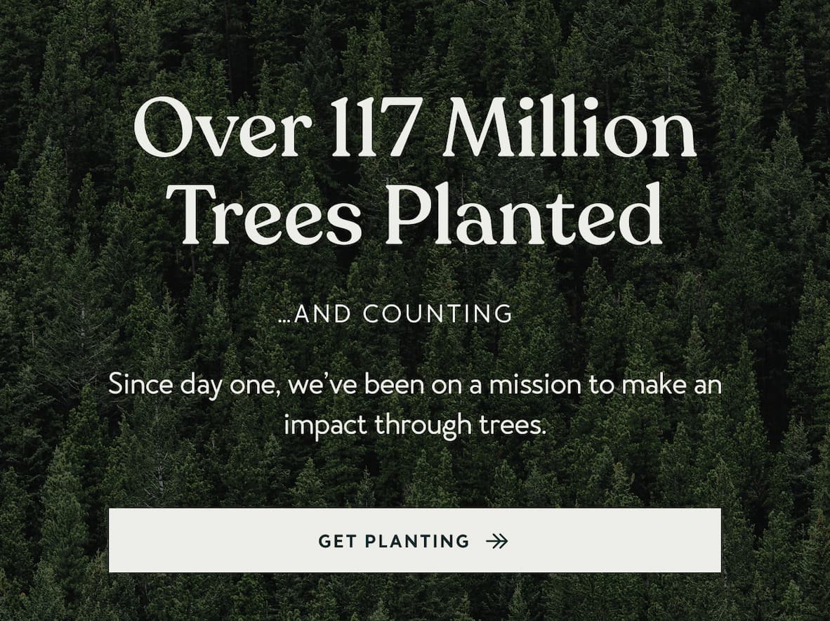 Over 117 Million Trees Planted & Counting