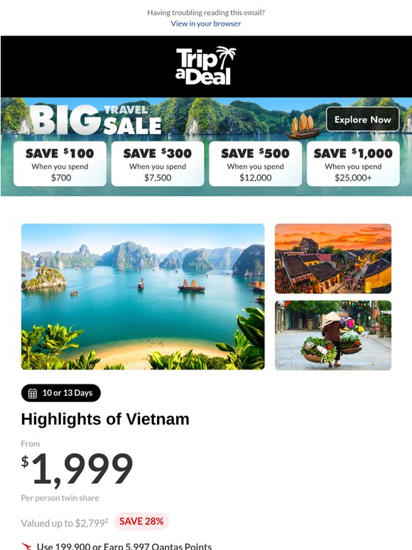 Save up to 50% on your next adventure