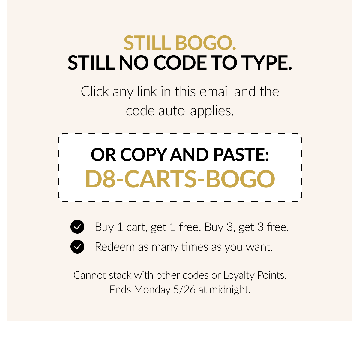 Still Bogo. still No Code To type