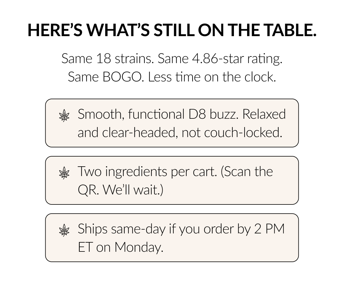 Here's what's still on the table