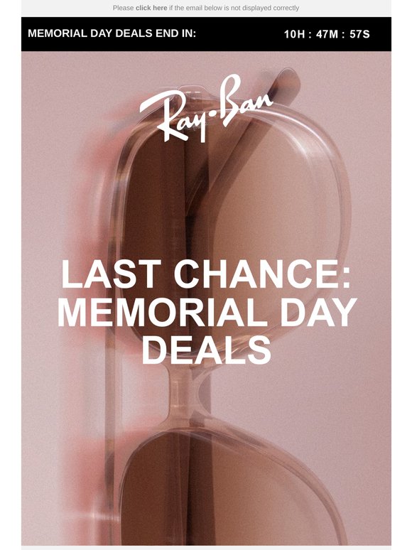 Final Hours: Memorial Day Deals