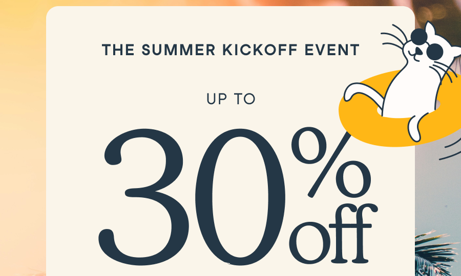 Up to 30% off sitewide