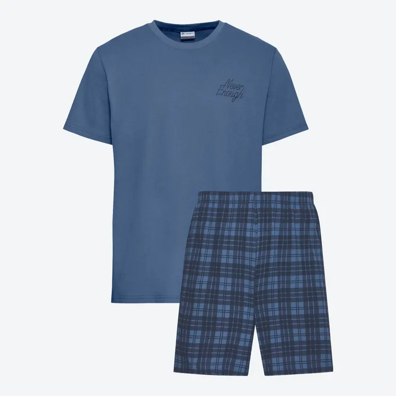 Herren-Shorty aus Baumwolle, 2-teilig