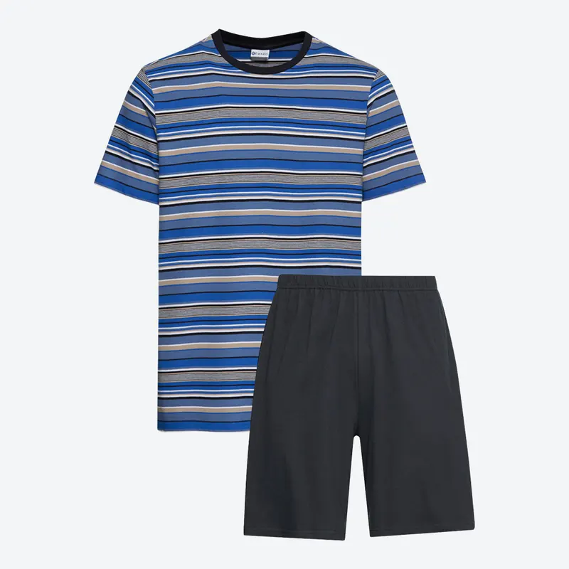 Herren-Shorty aus Baumwolle, 2-teilig